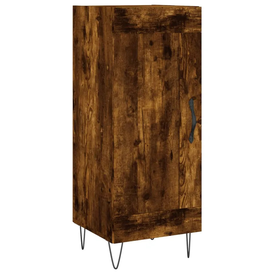 Buffet Chêne fumé 34,5x34x90 cm Bois d'ingénierie - 2