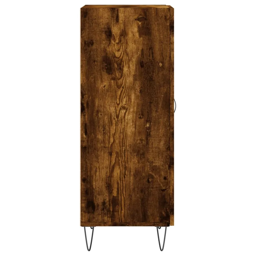 Buffet Chêne fumé 34,5x34x90 cm Bois d'ingénierie - 7