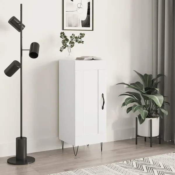 Buffet blanc 34,5x34x90 cm bois d'ingénierie