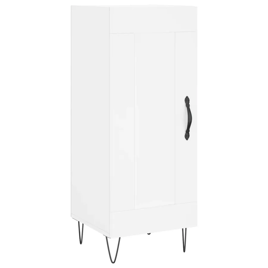 Buffet blanc 34,5x34x90 cm bois d'ingénierie - 2