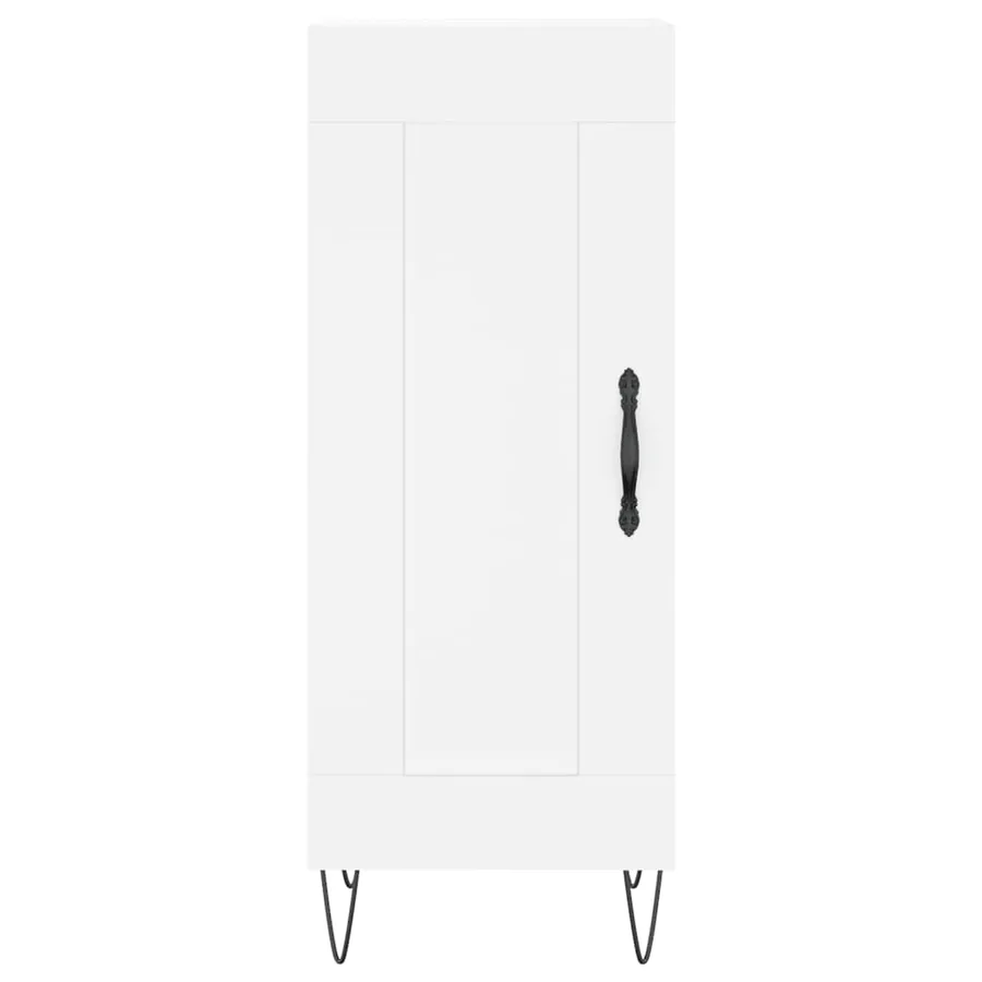 Buffet blanc 34,5x34x90 cm bois d'ingénierie - 5