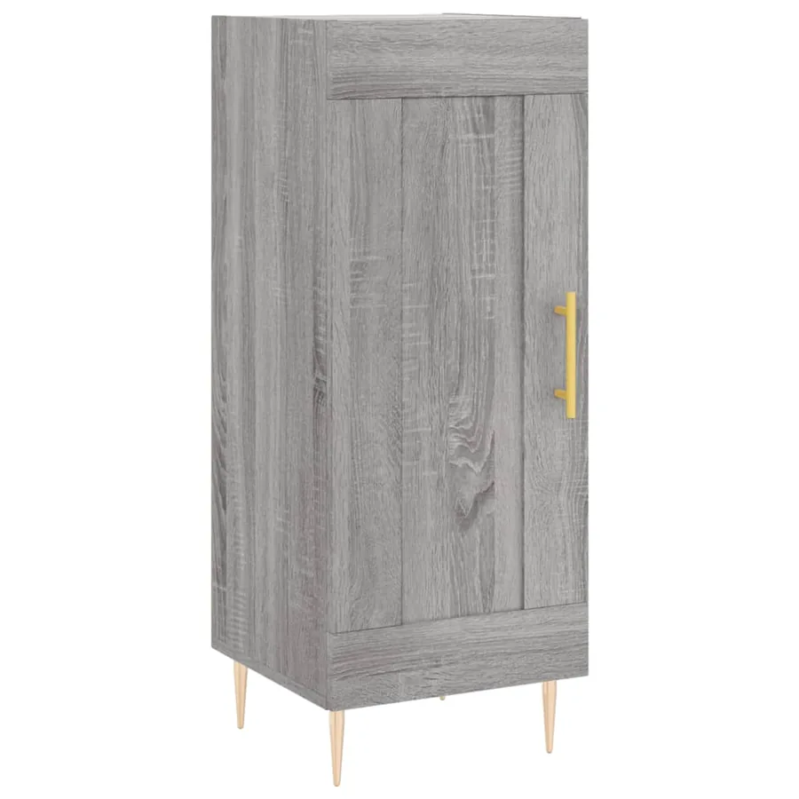Buffet Sonoma gris 34,5x34x90 cm Bois d'ingénierie - 2