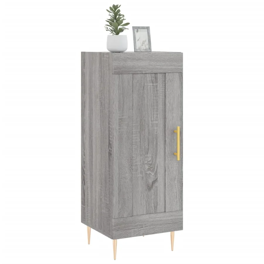 Buffet Sonoma gris 34,5x34x90 cm Bois d'ingénierie - 3