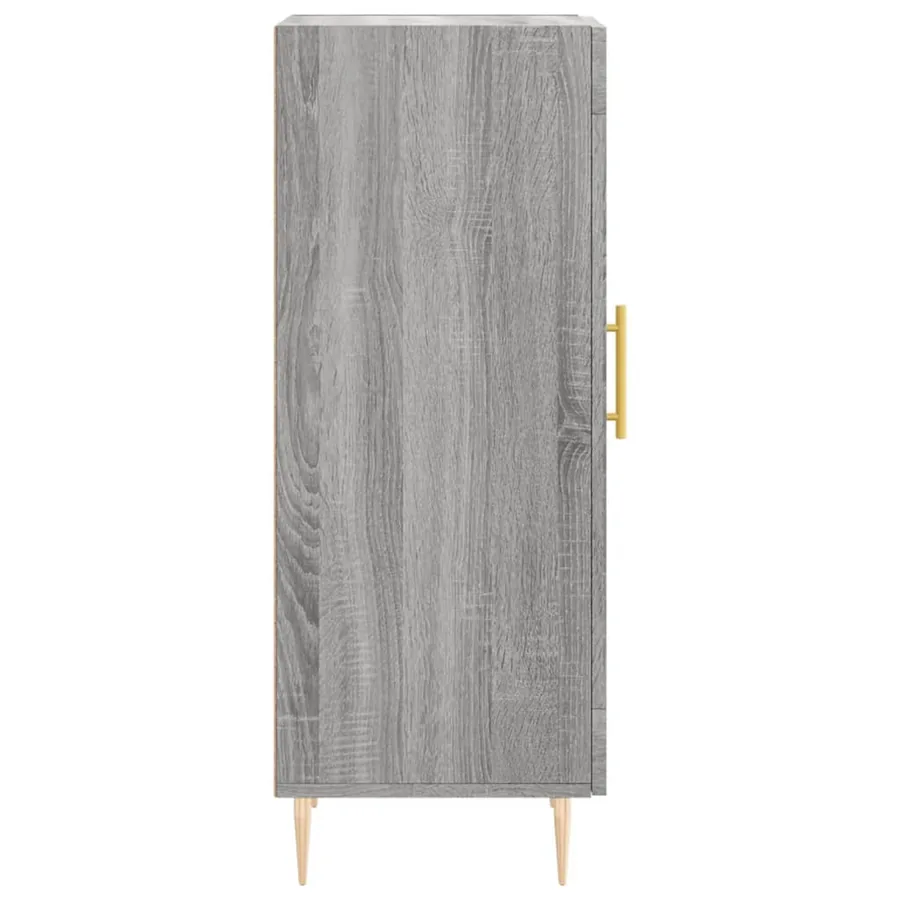 Buffet Sonoma gris 34,5x34x90 cm Bois d'ingénierie - 7