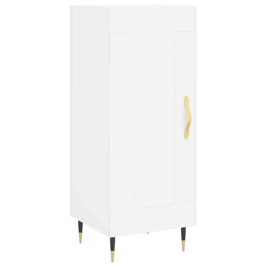 Buffet blanc 34,5x34x90 cm bois d'ingénierie - 2