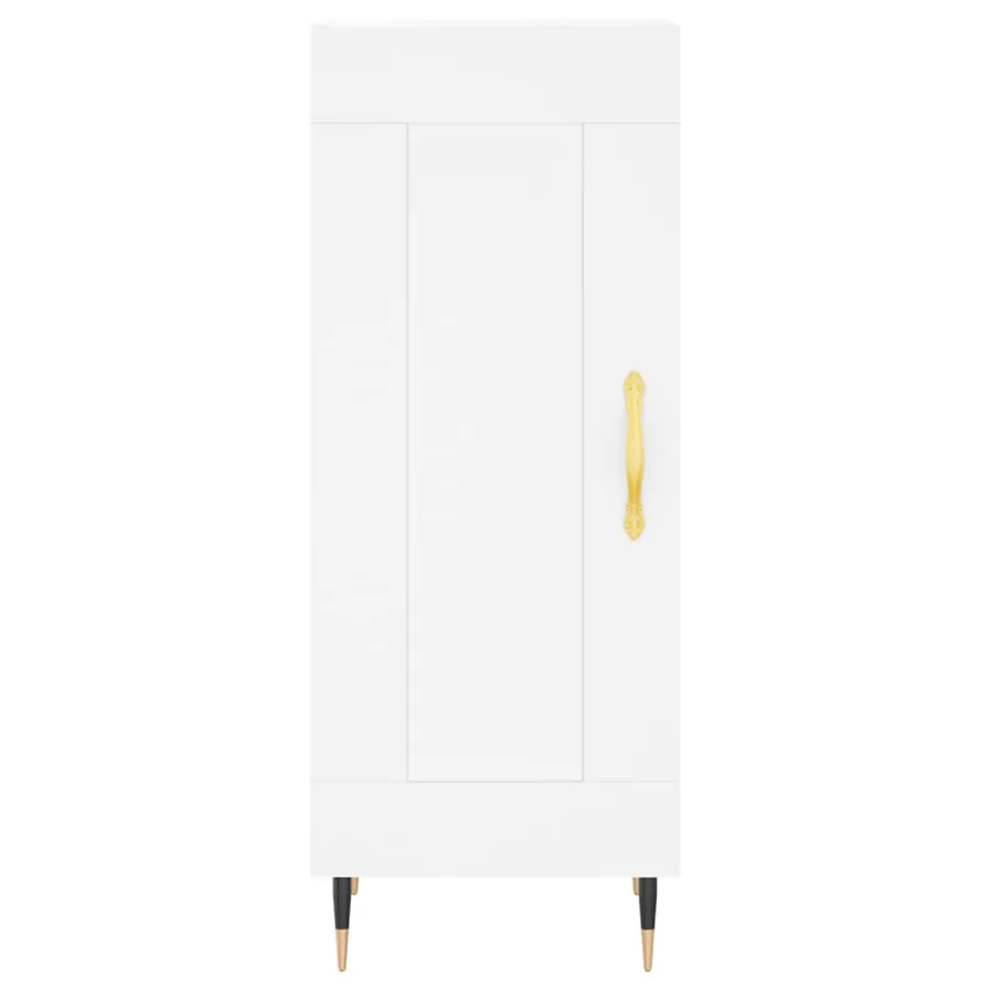 Buffet blanc 34,5x34x90 cm bois d'ingénierie - 5