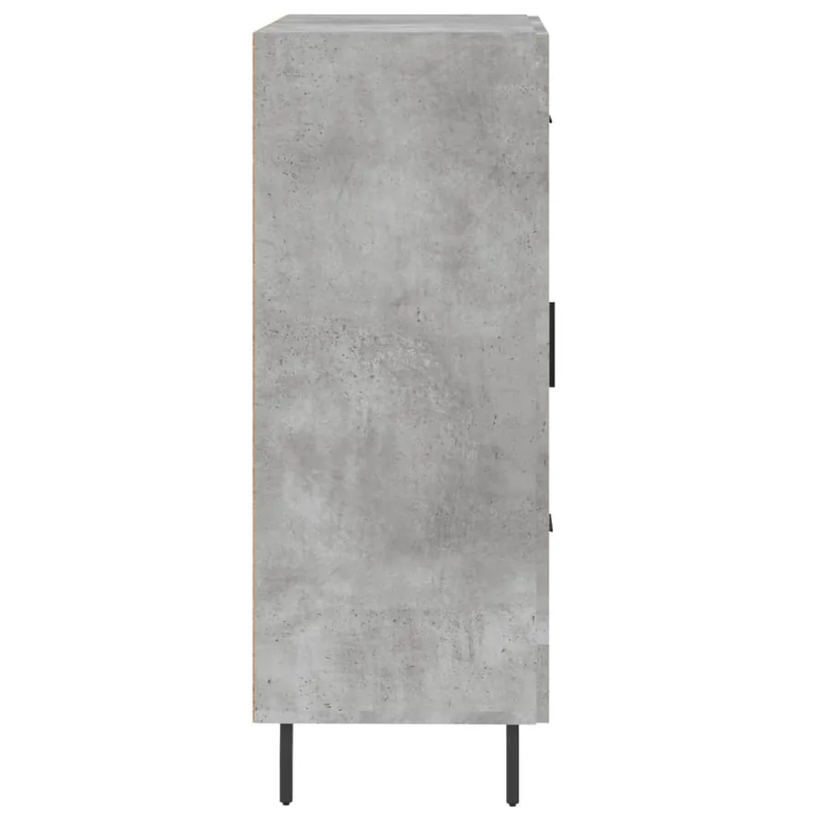 Buffet gris béton 69,5x34x90 cm bois d'ingénierie - 7