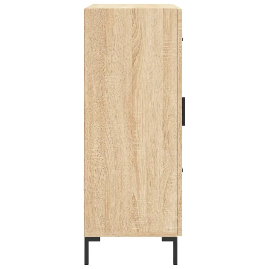 Buffet chêne sonoma 69,5x34x90 cm bois d'ingénierie - 7