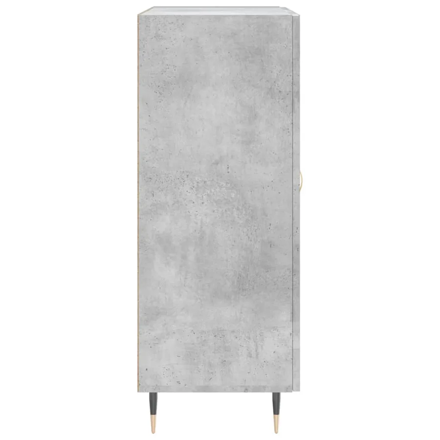 Buffet gris béton 69,5x34x90 cm bois d'ingénierie - 7