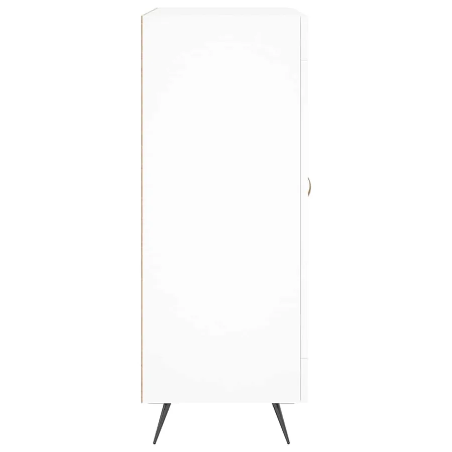 Buffet blanc 69,5x34x90 cm bois d'ingénierie - 7