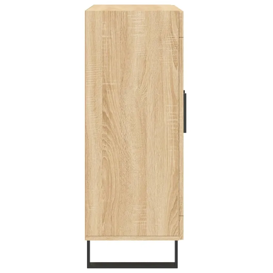 Buffet chêne sonoma 69,5x34x90 cm bois d'ingénierie - 7