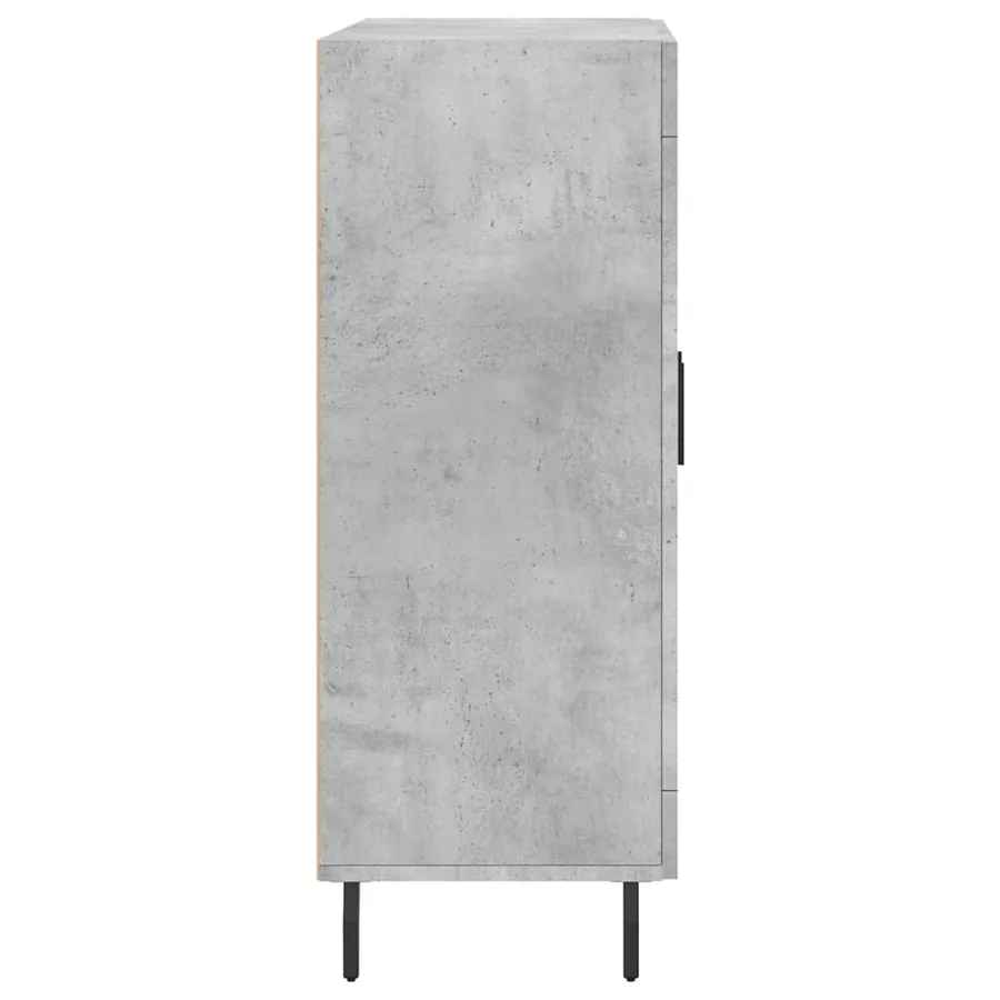 Buffet gris béton 69,5x34x90 cm bois d'ingénierie - 7