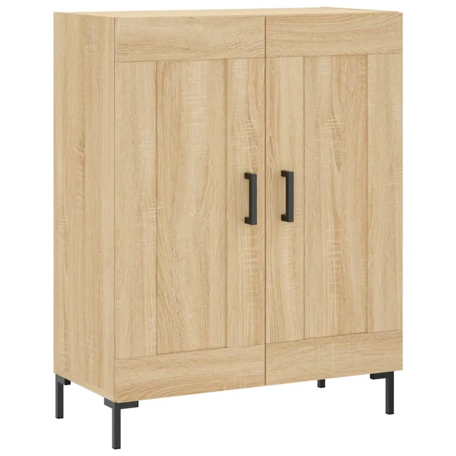 Buffet chêne sonoma 69,5x34x90 cm bois d'ingénierie - 2