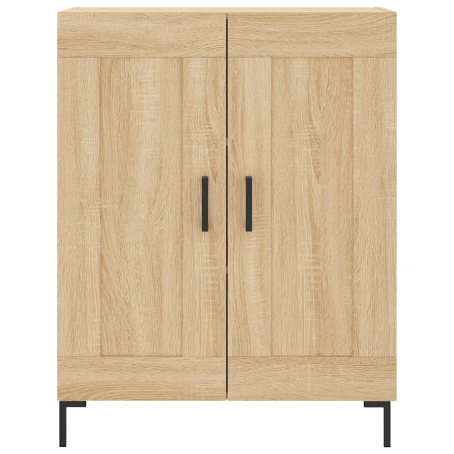 Buffet chêne sonoma 69,5x34x90 cm bois d'ingénierie - 5