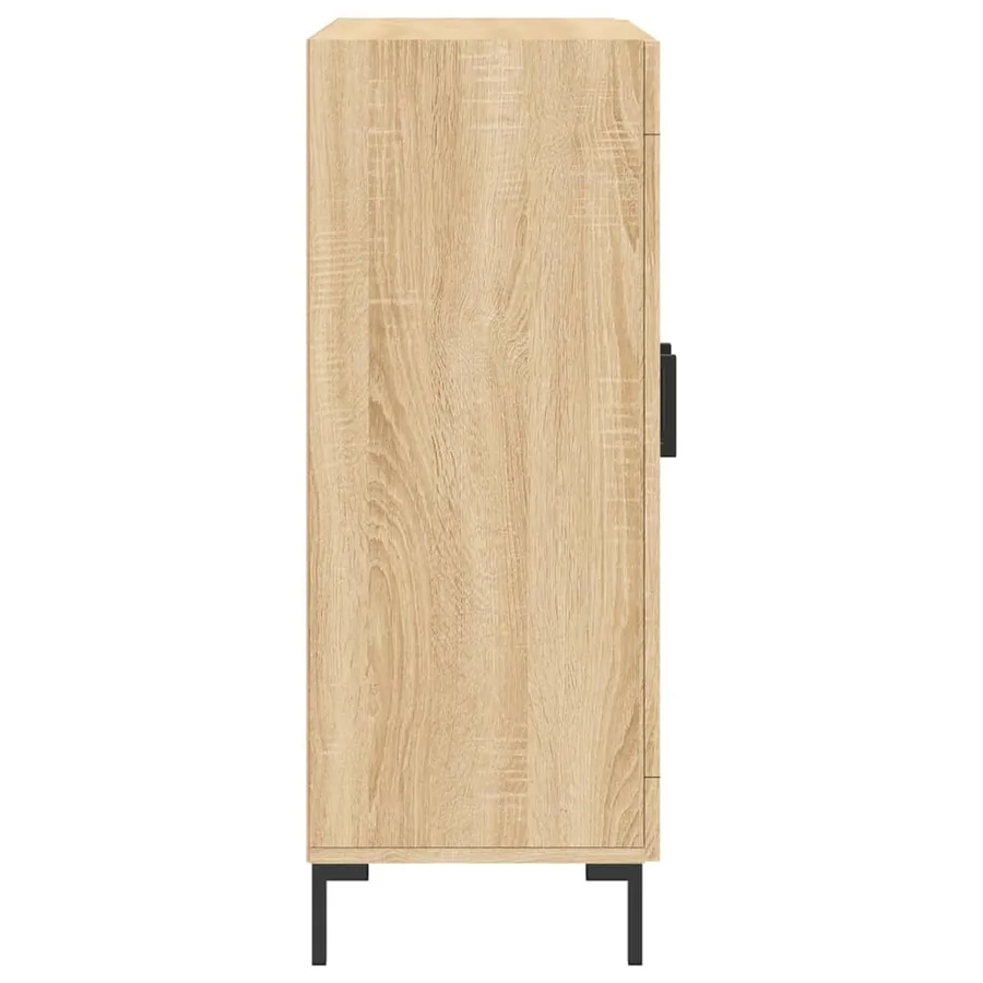 Buffet chêne sonoma 69,5x34x90 cm bois d'ingénierie - 7