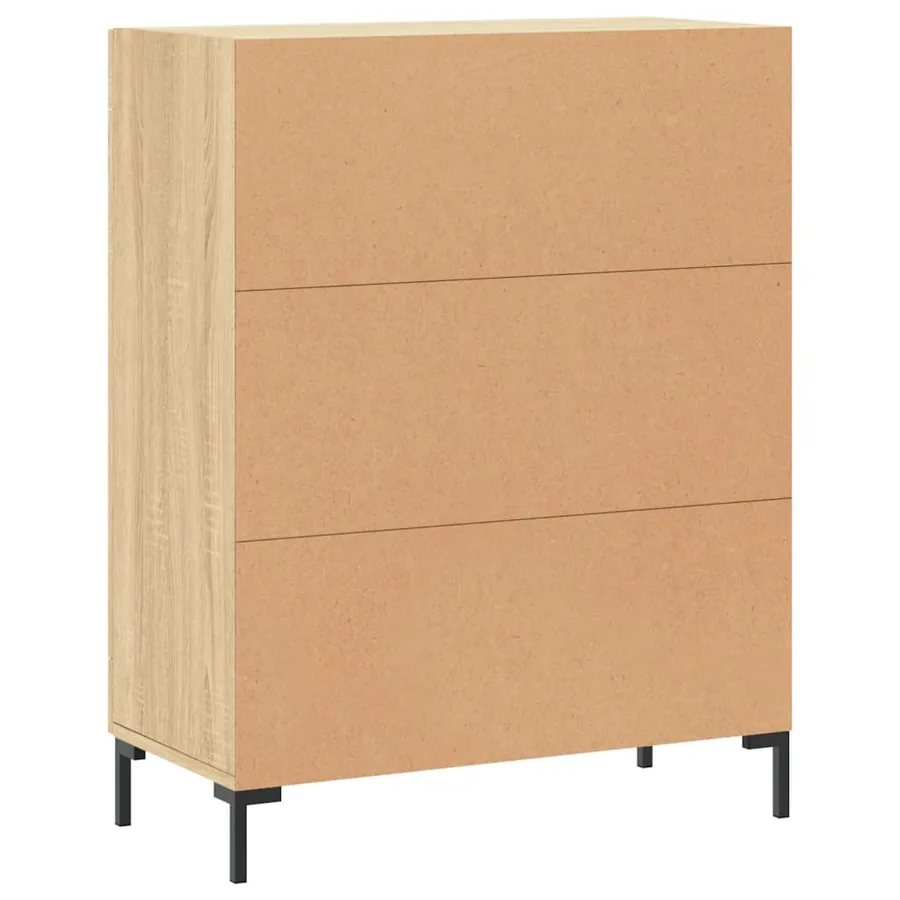 Buffet chêne sonoma 69,5x34x90 cm bois d'ingénierie - 8