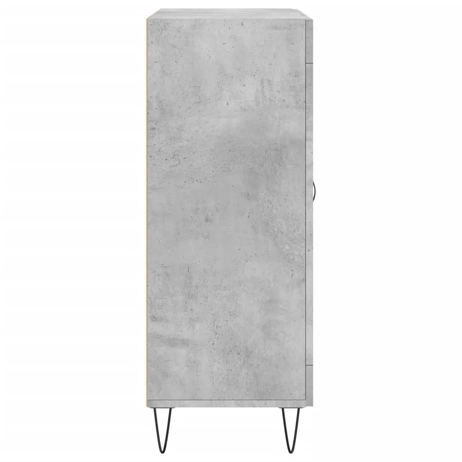 Buffet gris béton 69,5x34x90 cm bois d'ingénierie - 7