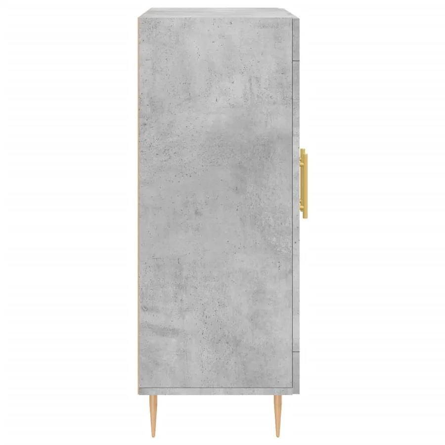 Buffet gris béton 69,5x34x90 cm bois d'ingénierie - 7