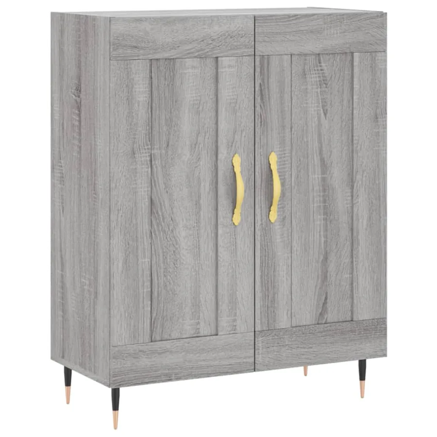 Buffet sonoma gris 69,5x34x90 cm bois d'ingénierie - 2