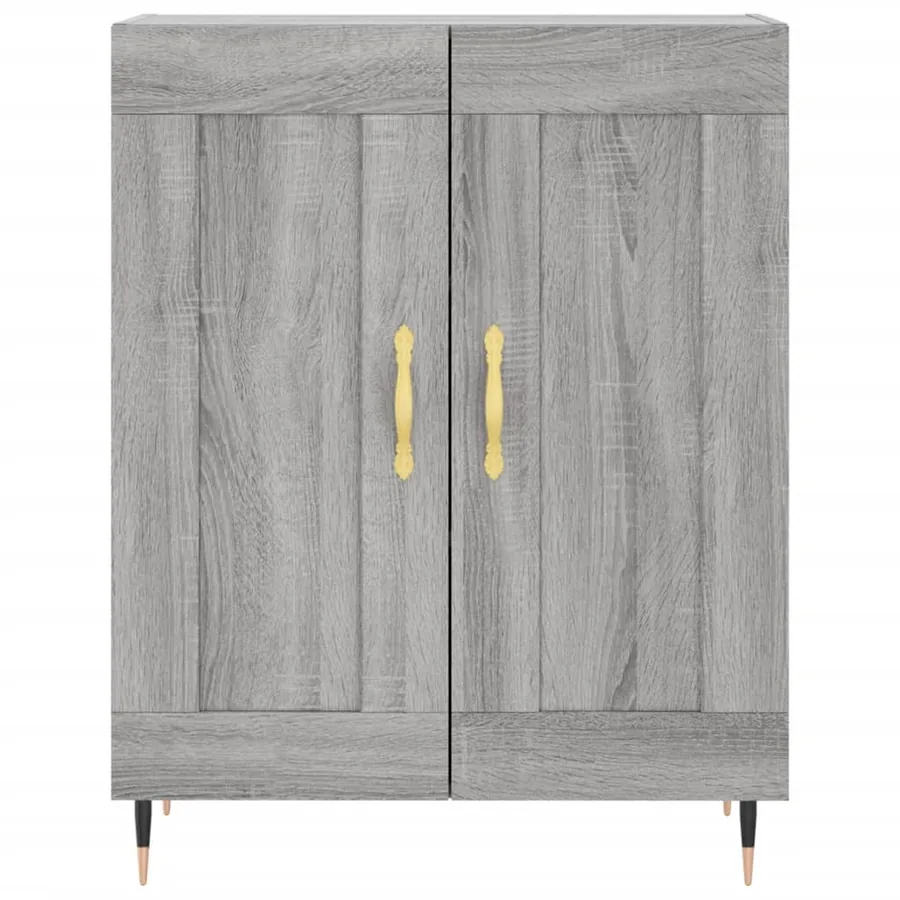 Buffet sonoma gris 69,5x34x90 cm bois d'ingénierie - 5