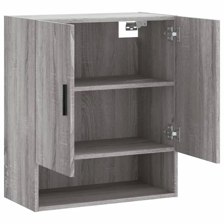 Armoire murale sonoma gris 60x31x70 cm bois d'ingénierie - 6