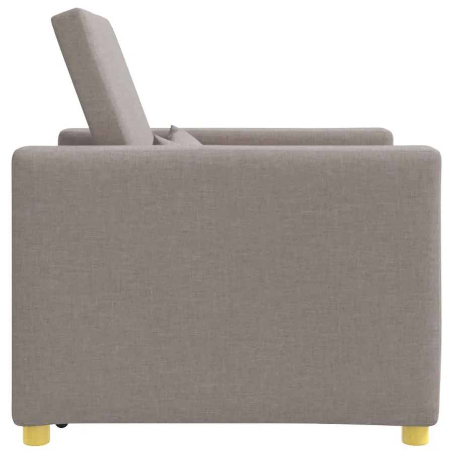 Canapé-lit escamotable simple Taupe 90 x 165 x 87 cm tissu - 6