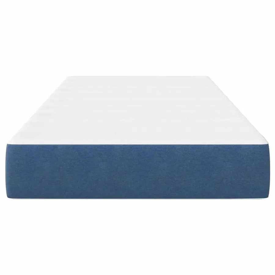 Matelas de Lit avec matelas Bleu 80 x 200 cm tissu - 6