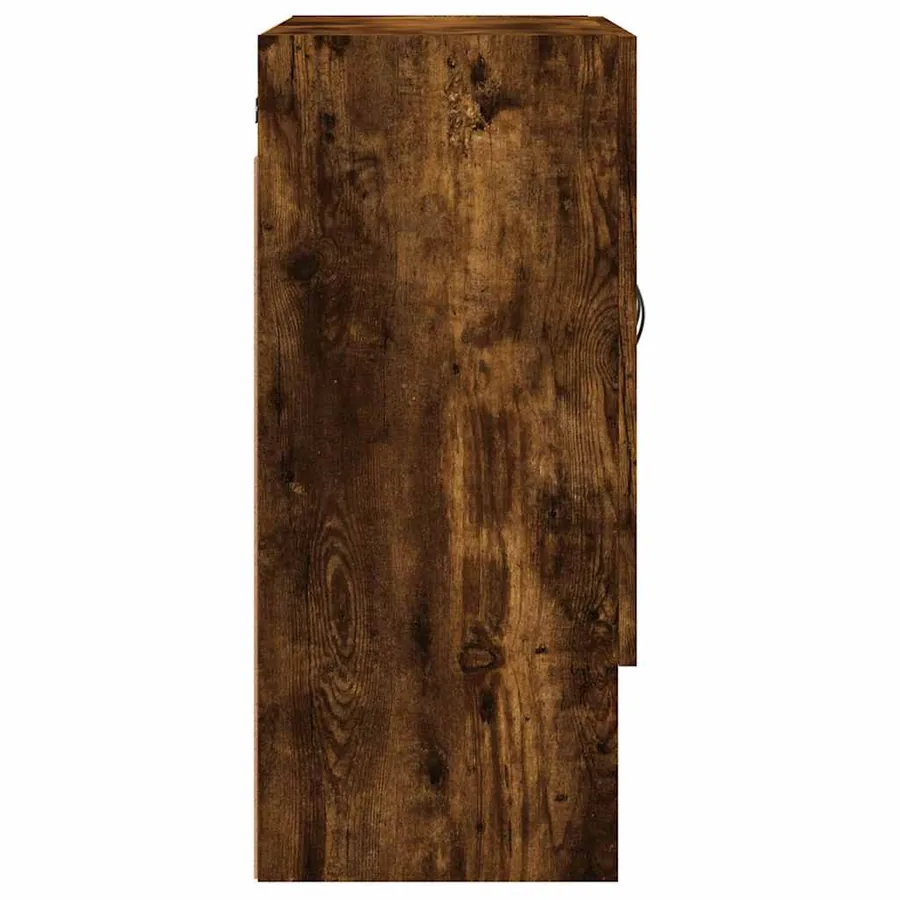 Armoire murale chêne fumé 60x31x70 cm bois d'ingénierie - 7