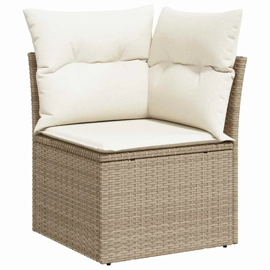 Ensemble de Canapés avec coussin 7 pcs polyrotin - 7
