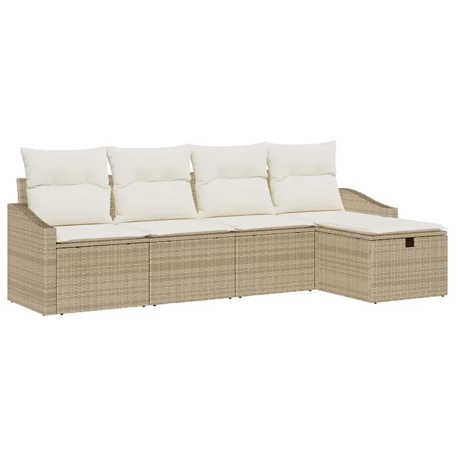 Ensemble de Canapés avec coussin 6 pcs polyrotin - 2