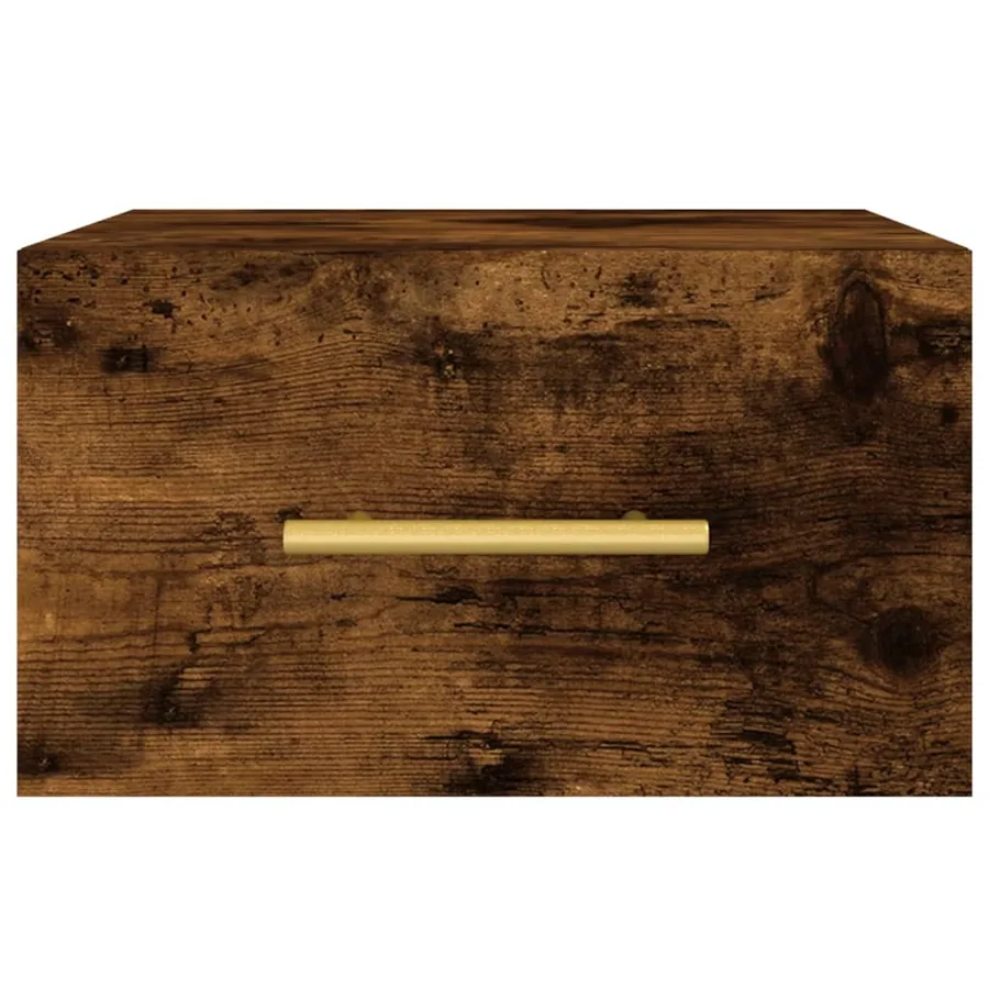 Tables de chevet murales 2 pcs chêne fumé 35x35x20 cm - 6