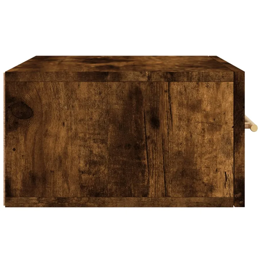 Tables de chevet murales 2 pcs chêne fumé 35x35x20 cm - 8