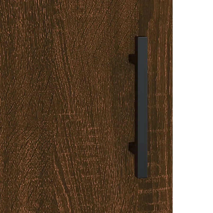 Buffet Chêne marron 34,5x34x90 cm Bois d'ingénierie - 10