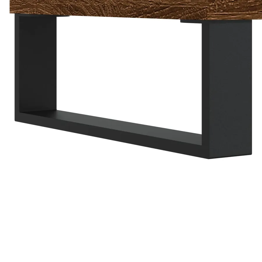 Buffet Chêne marron 34,5x34x90 cm Bois d'ingénierie - 11
