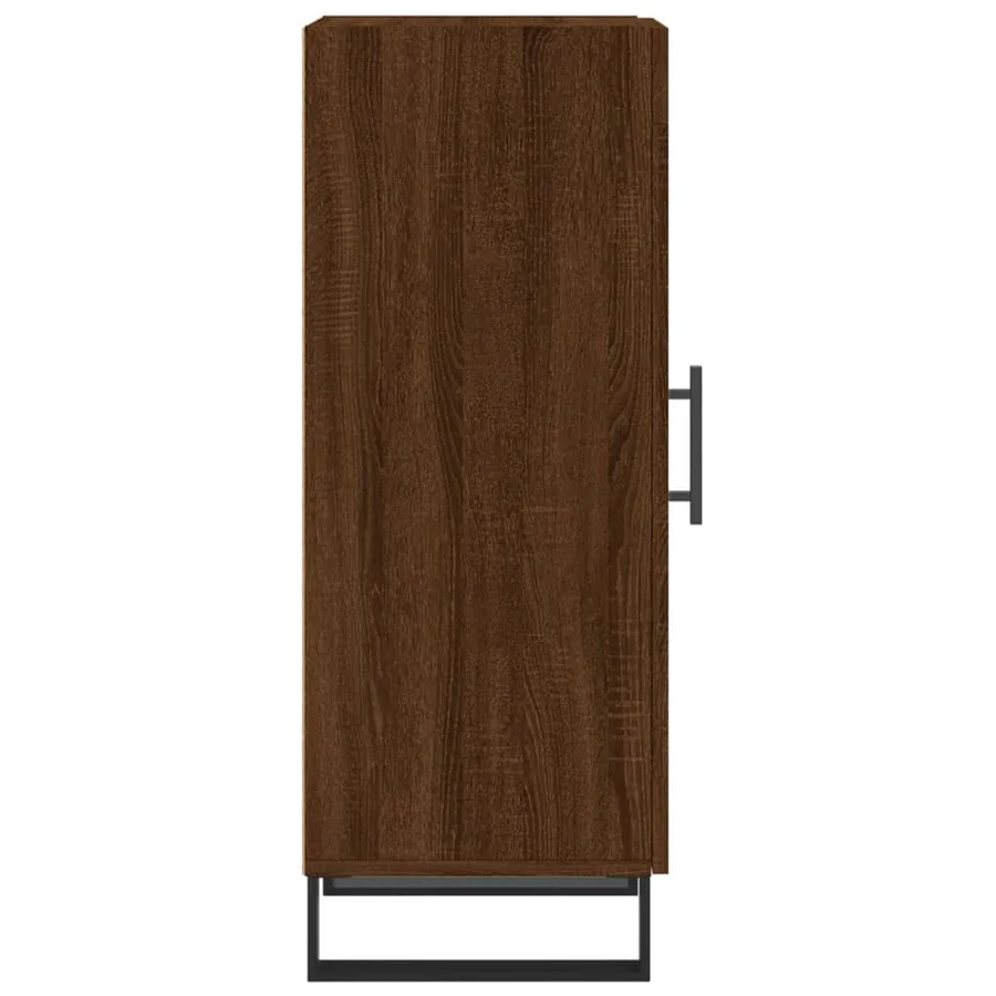 Buffet Chêne marron 34,5x34x90 cm Bois d'ingénierie - 7
