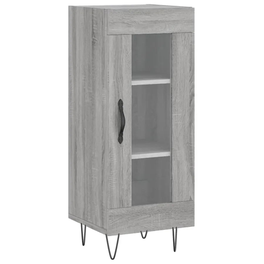 Buffet Sonoma gris 34,5x34x90 cm Bois d'ingénierie - 2