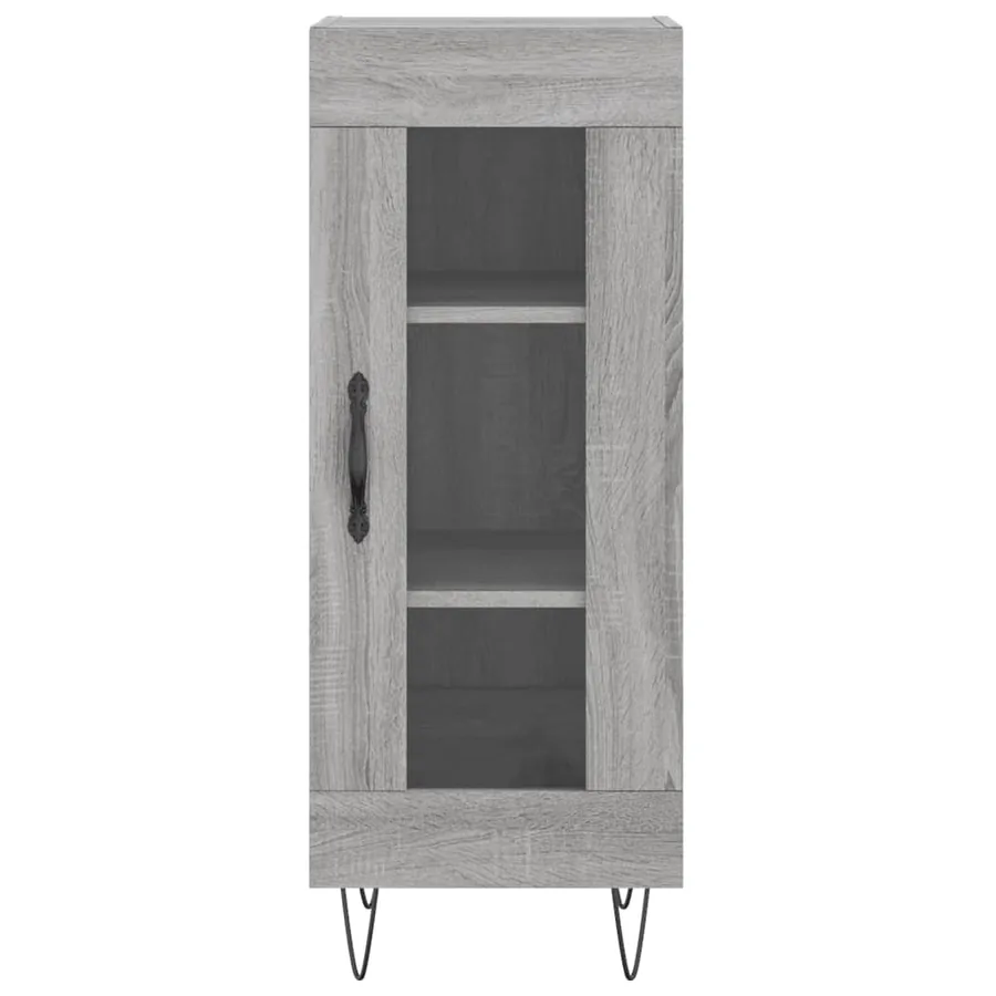 Buffet Sonoma gris 34,5x34x90 cm Bois d'ingénierie - 5