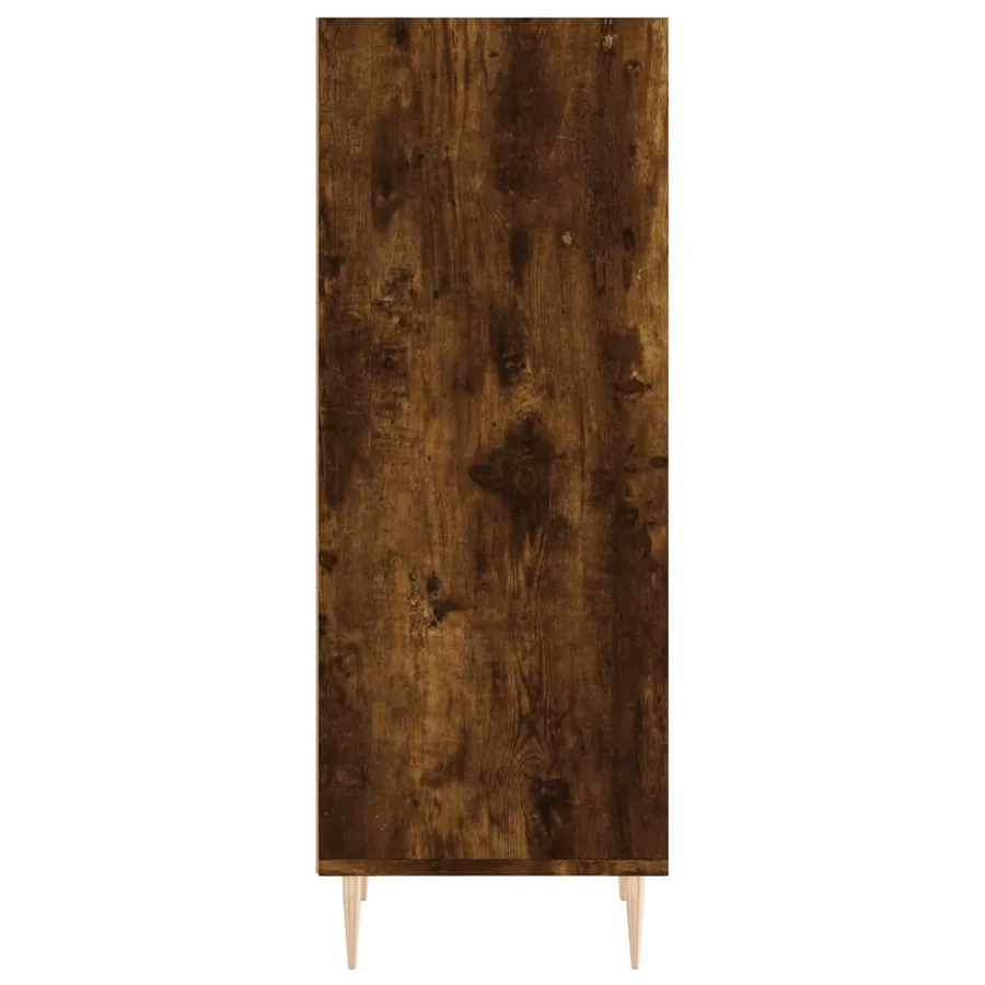 Buffet chêne fumé 34,5x32,5x90 cm bois d'ingénierie - 5