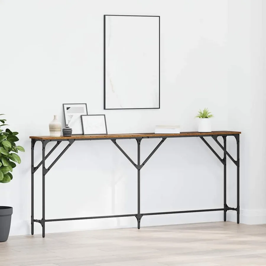 Table console Bois Ancien 180 x 23 x 75 cm