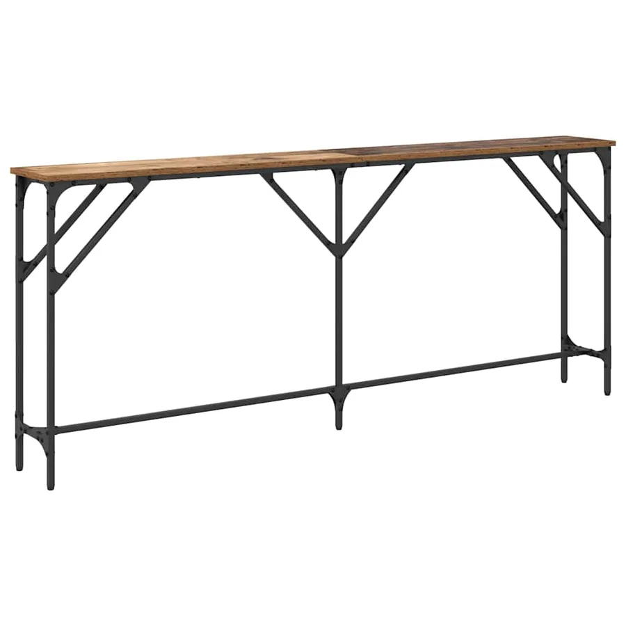 Table console Bois Ancien 180 x 23 x 75 cm - 2