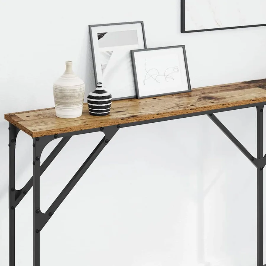 Table console Bois Ancien 180 x 23 x 75 cm - 4