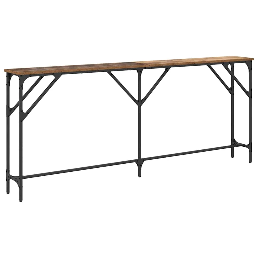 Table console Bois Ancien 180 x 23 x 75 cm - 7