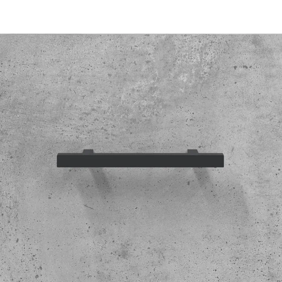 Buffet Gris béton 34,5x34x90 cm Bois d'ingénierie - 9