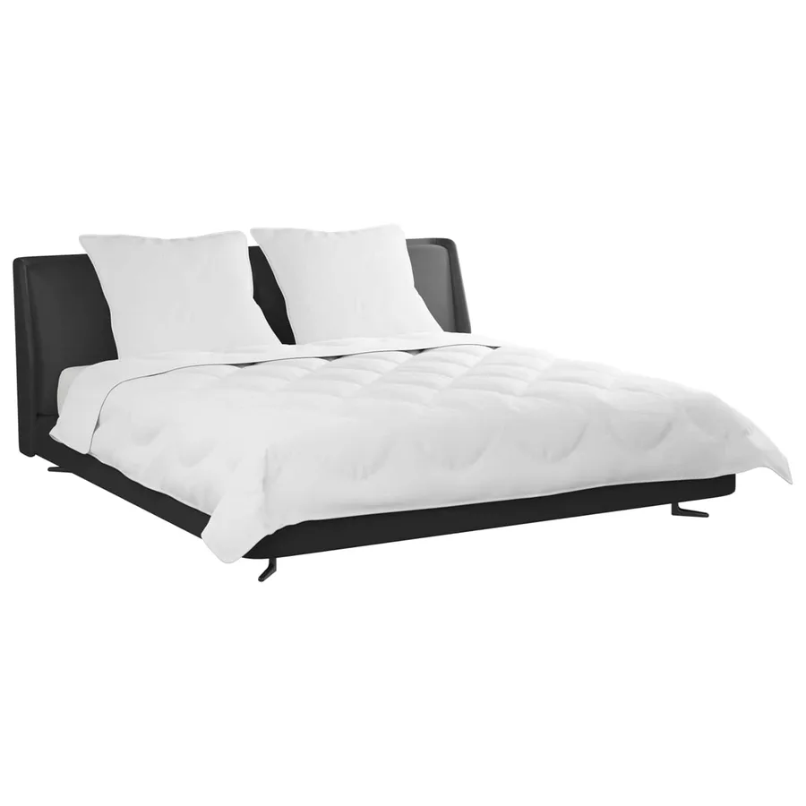 Ensemble de Duvet 3 pcs Blanc Microfibre et Plumes D'oie - 3