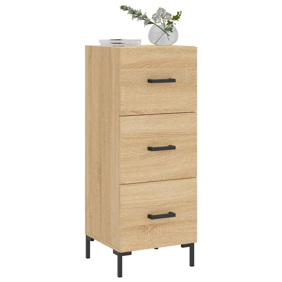 Buffet Chêne sonoma 34,5x34x90 cm Bois d'ingénierie - 3