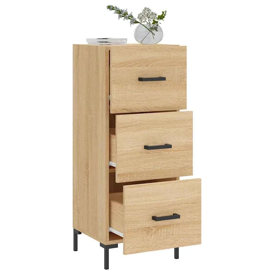 Buffet Chêne sonoma 34,5x34x90 cm Bois d'ingénierie - 4