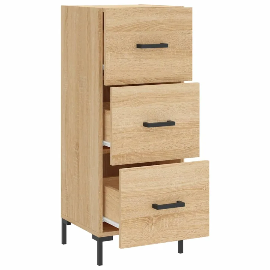 Buffet Chêne sonoma 34,5x34x90 cm Bois d'ingénierie - 5