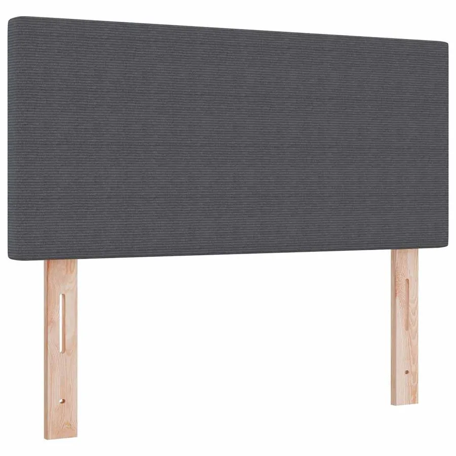 Lit à ressort LED Gris foncé et blanc 90 x 190 cm - 7