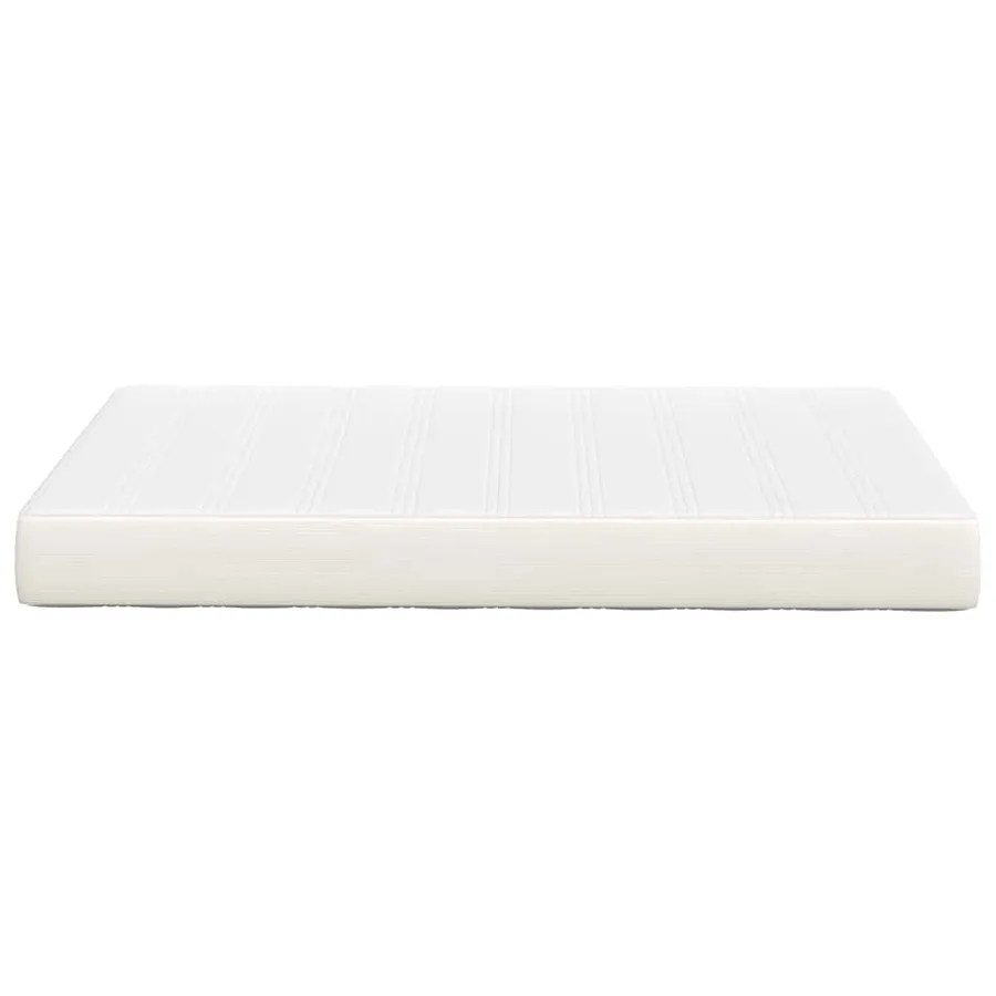 Matelas de Lit avec matelas Crème 120 x 190 cm tissu - 5