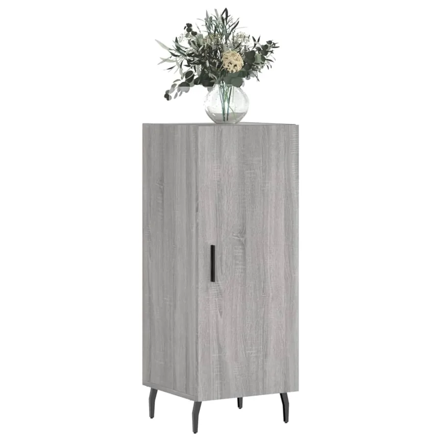 Buffet Sonoma gris 34,5x34x90 cm Bois d'ingénierie - 3